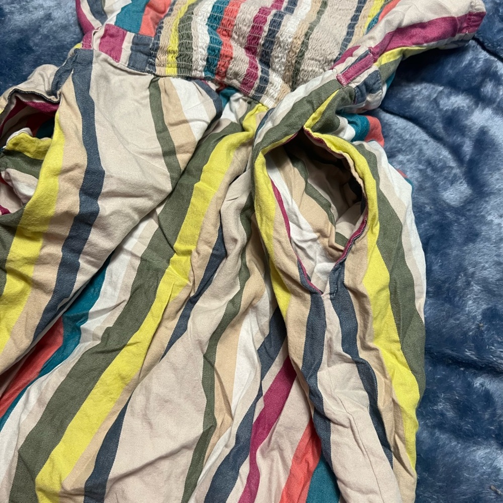 Time and Tru Pink and Green Striped Top